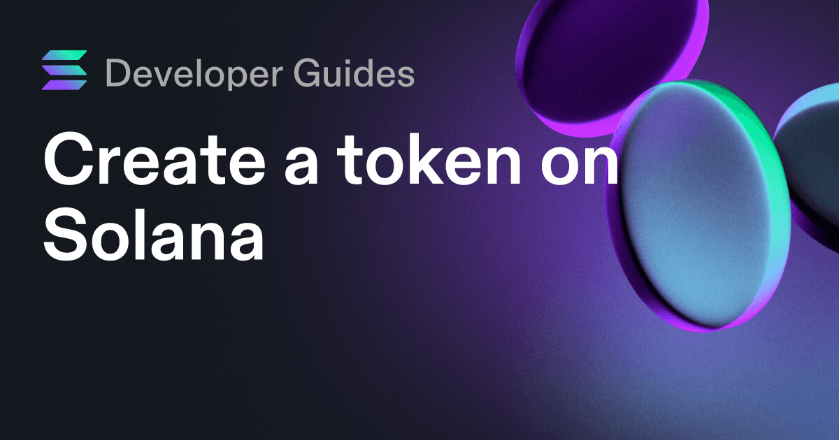 Create a token on Solana